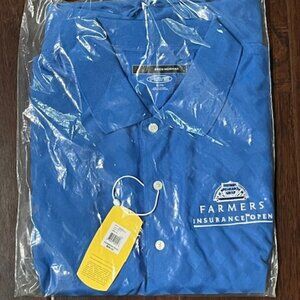 Greg Norman Farmer's Insurance Open Men's XL Blue Golf Polo Shirt